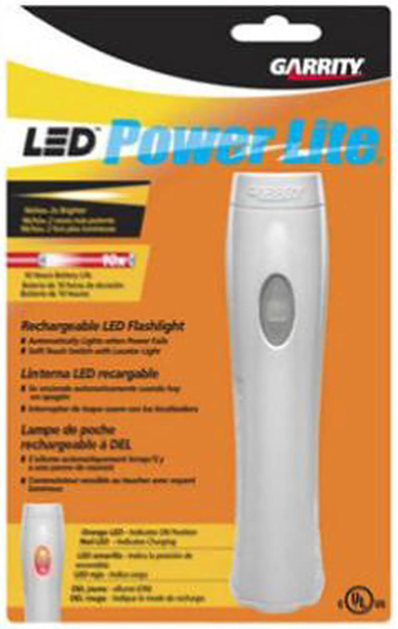Alt view image 2 of 2 - GARRITY KE900GST06N Rechargeable LED Flashlight with Night Light