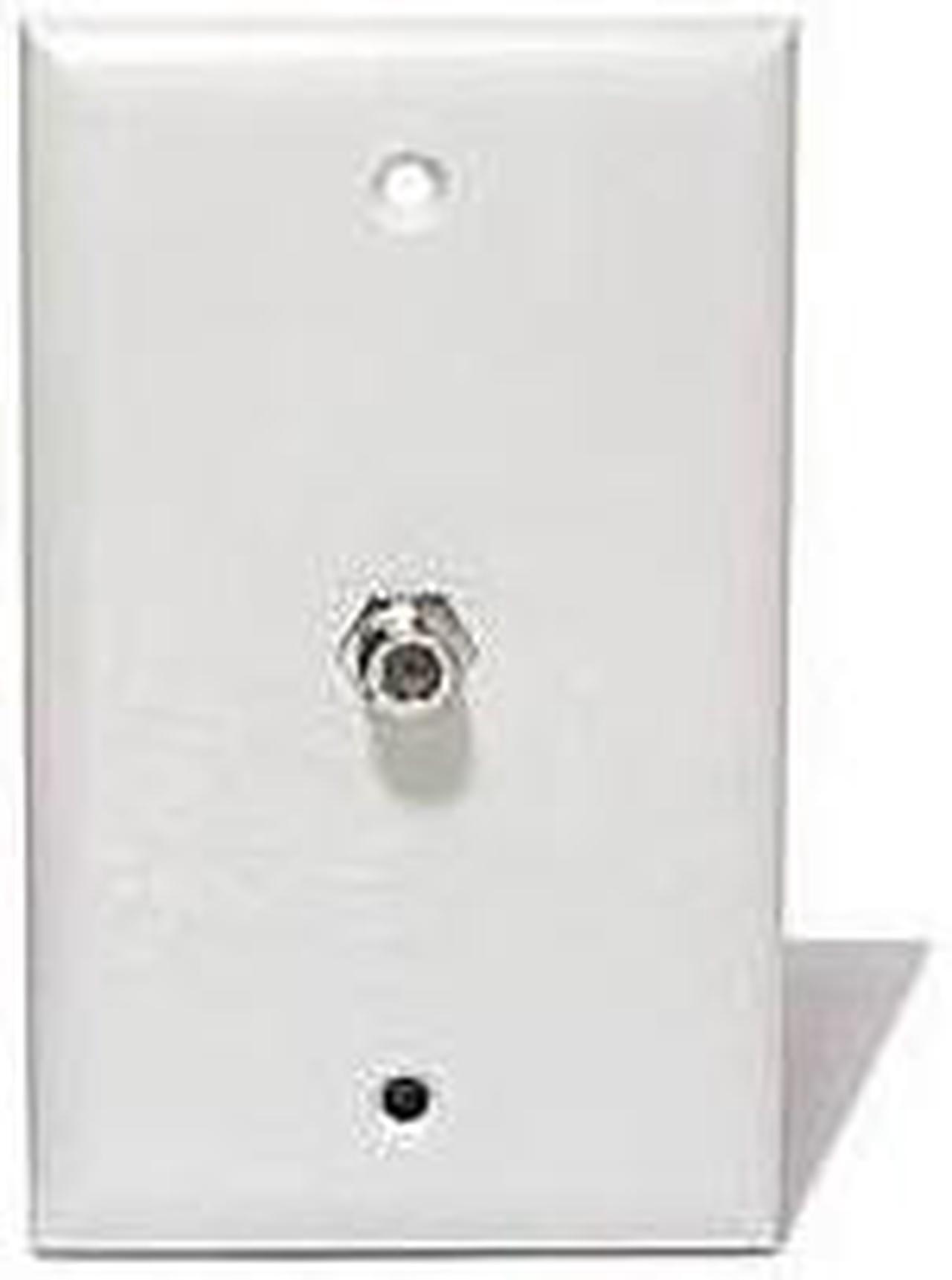 Main image of Steren 200-251WH 1 Socket TV/Phone Faceplate