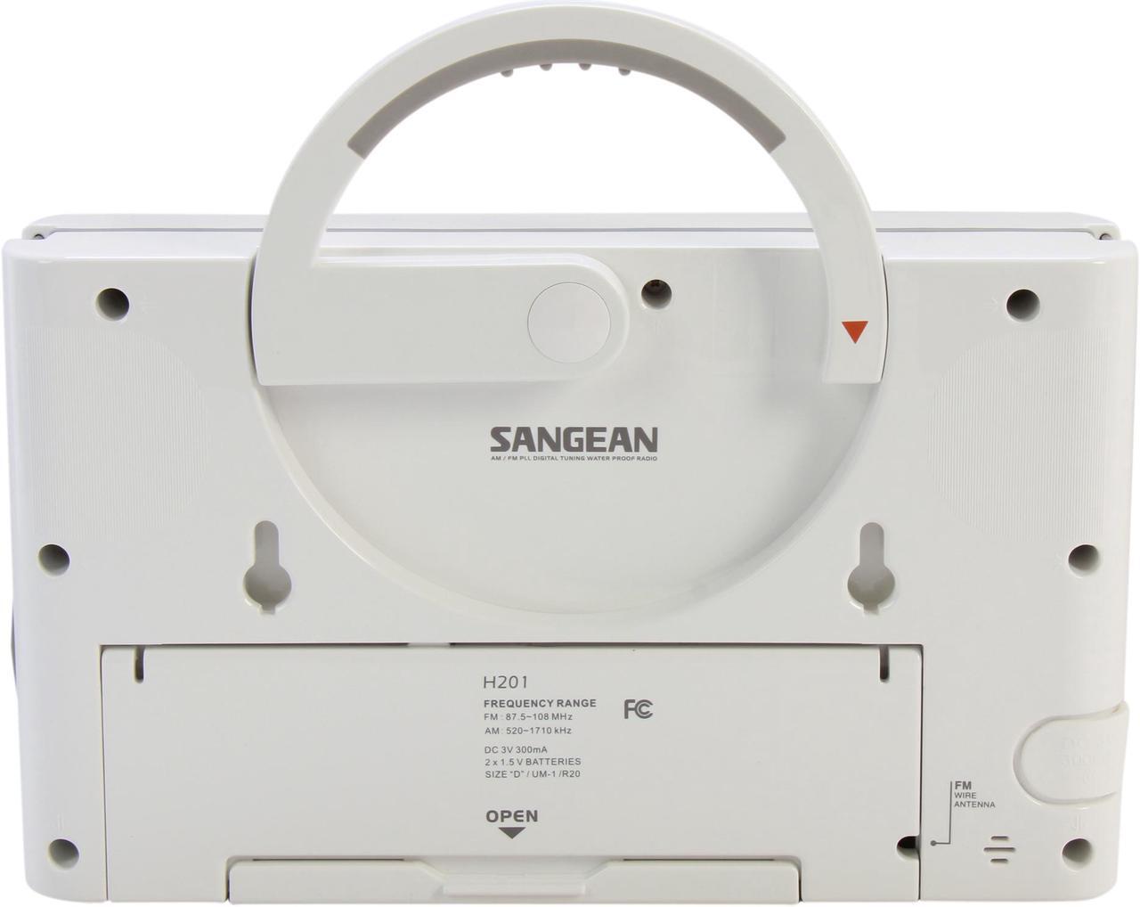 Alt view image 4 of 7 - Sangean AM/FM Shower Radio H201