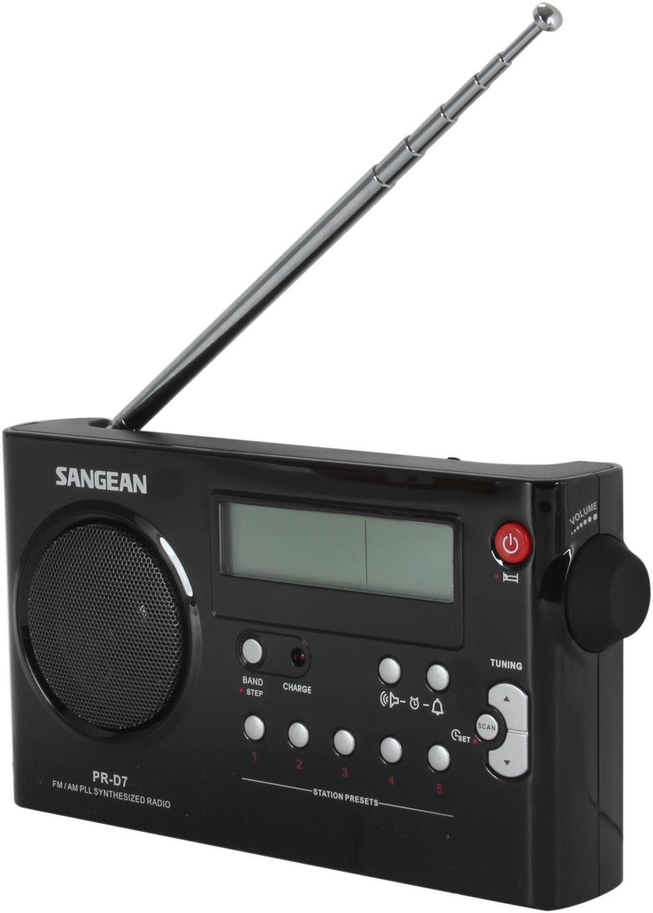 Main image of Sangean Portable Rechargeable Radio PR-D7 Black