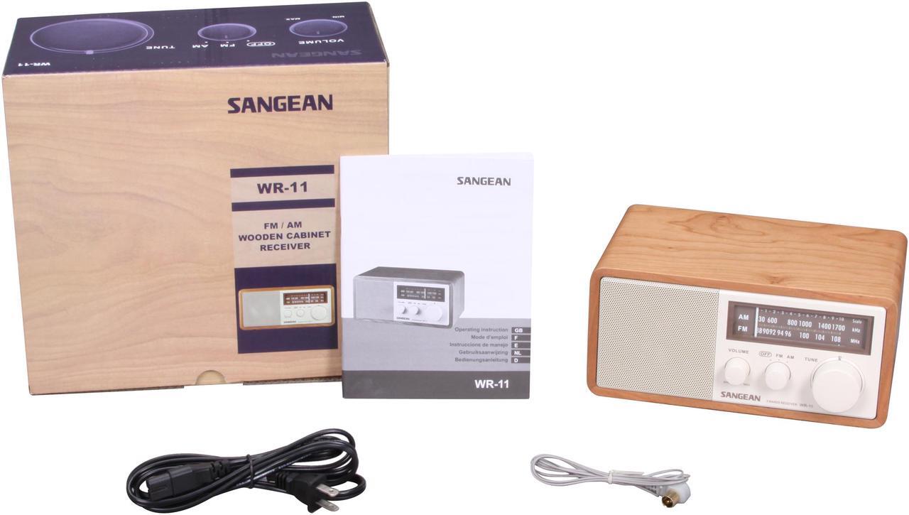 Alt view image 6 of 5 - Sangean FM/AM Wooden Cabinet Radio WR-11