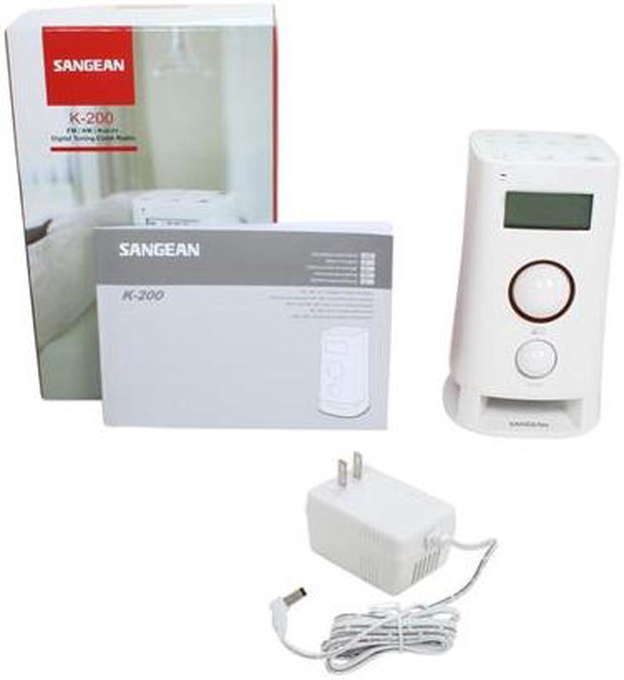 Alt view image 6 of 5 - Sangean K-200 Multi-Function Upright AM/FM Digital Radio, White