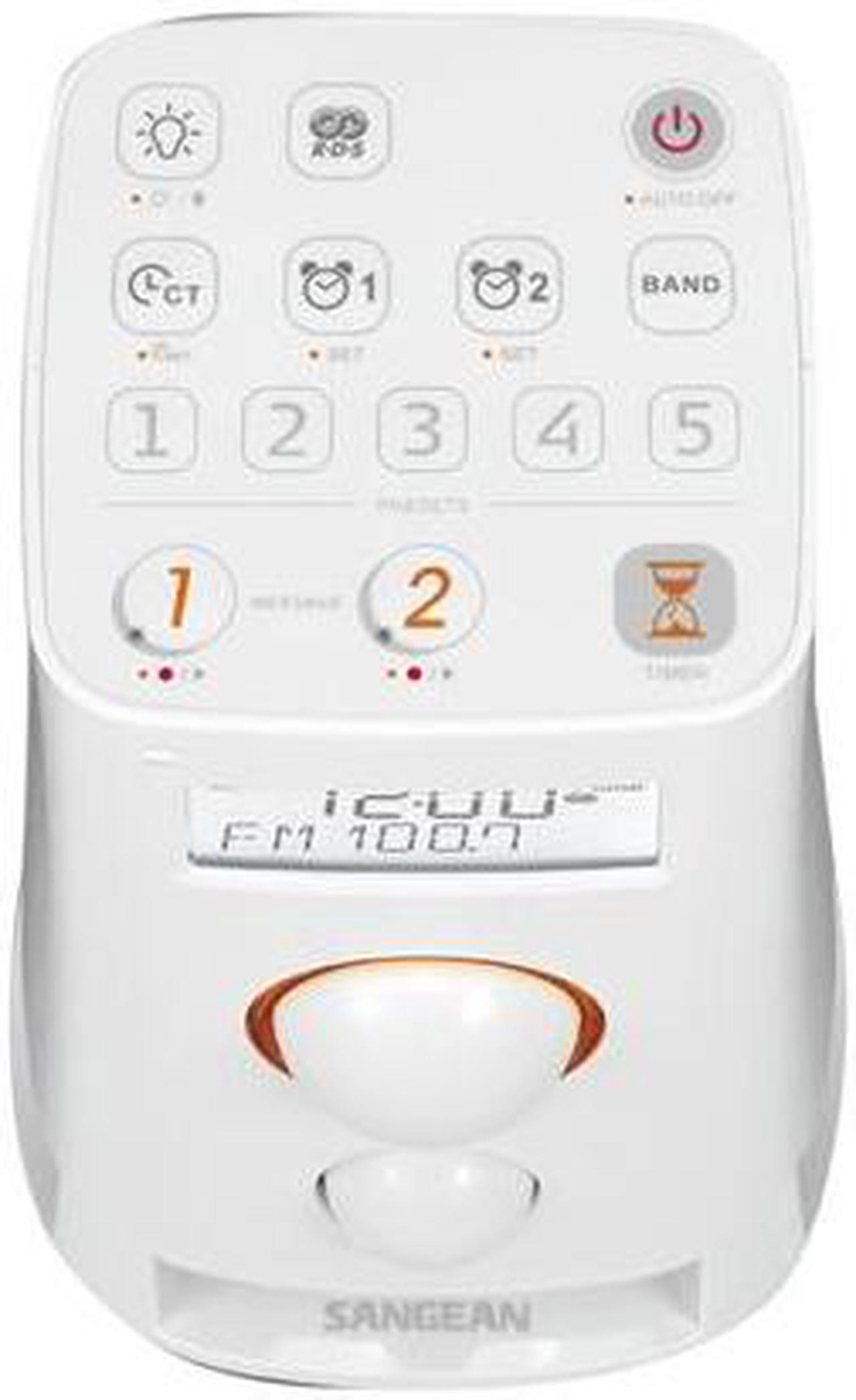 Alt view image 5 of 5 - Sangean K-200 Multi-Function Upright AM/FM Digital Radio, White