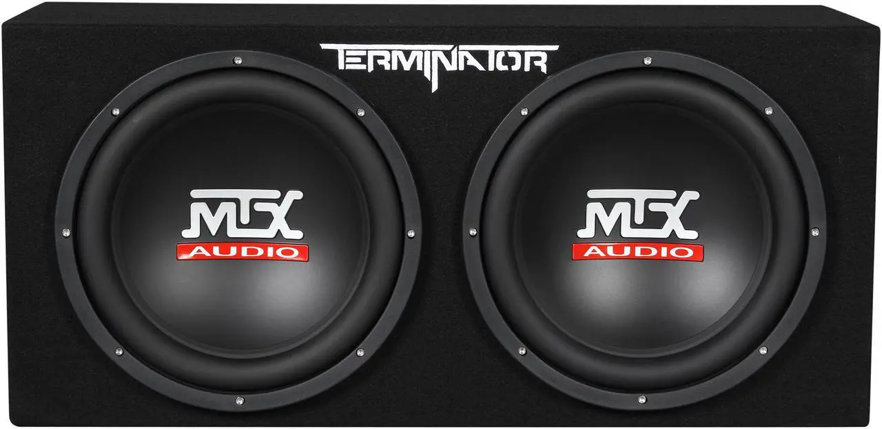 Alt view image 2 of 6 - MTX Audio Terminator Series TNE212D 1,200-Watt Dual 12-Inch Sub Enclosure