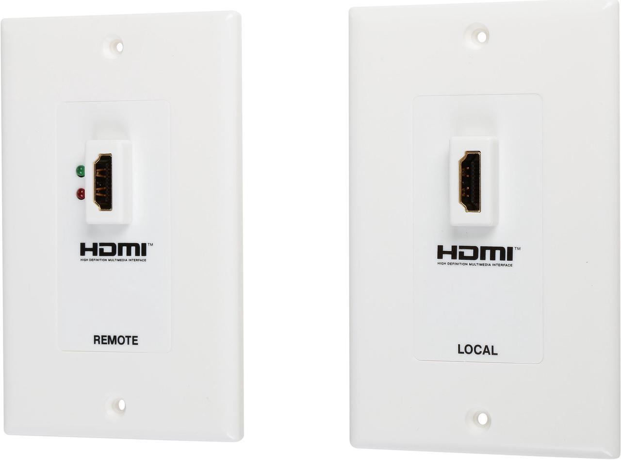 Tripp Lite HDMI over Dual Cat5 / Cat6 Extender Wall Plate Kit, Transmitter & Receiver, 1080P (P167-000)