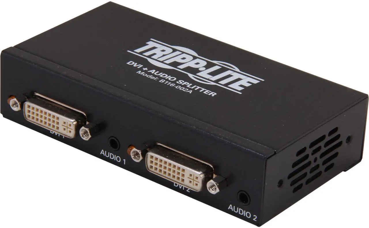 Main image of Tripp Lite B116-002A DVI Single Link Video / Audio Splitter/Booster, 2-Port