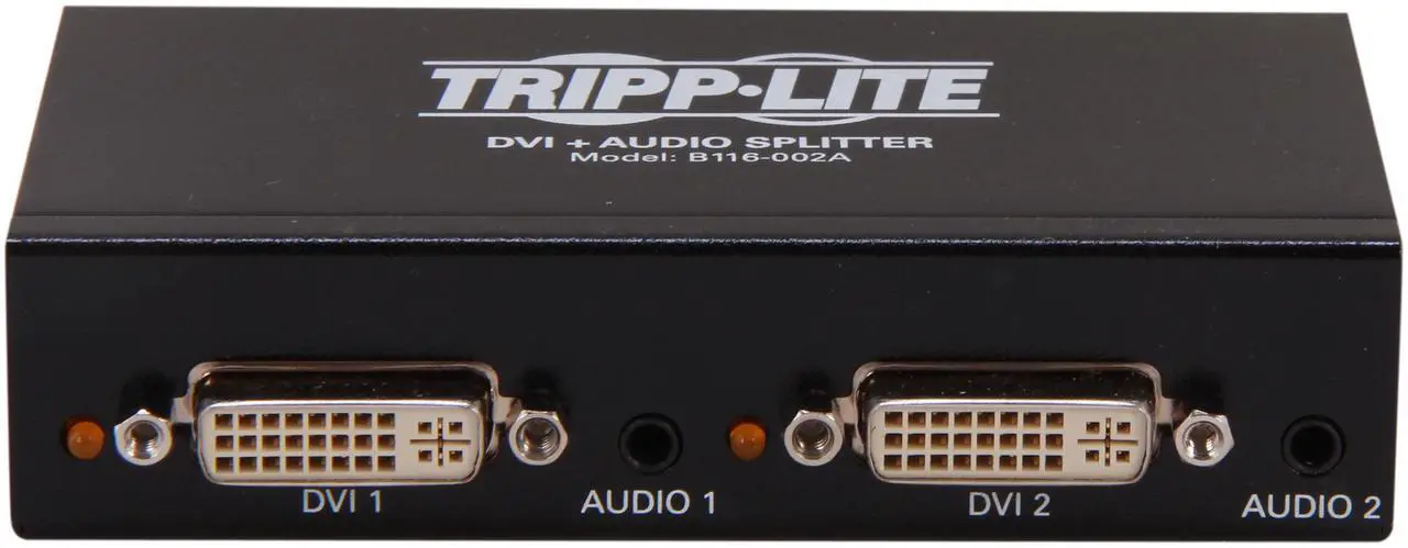 Alt view image 2 of 5 - Tripp Lite B116-002A DVI Single Link Video / Audio Splitter/Booster, 2-Port