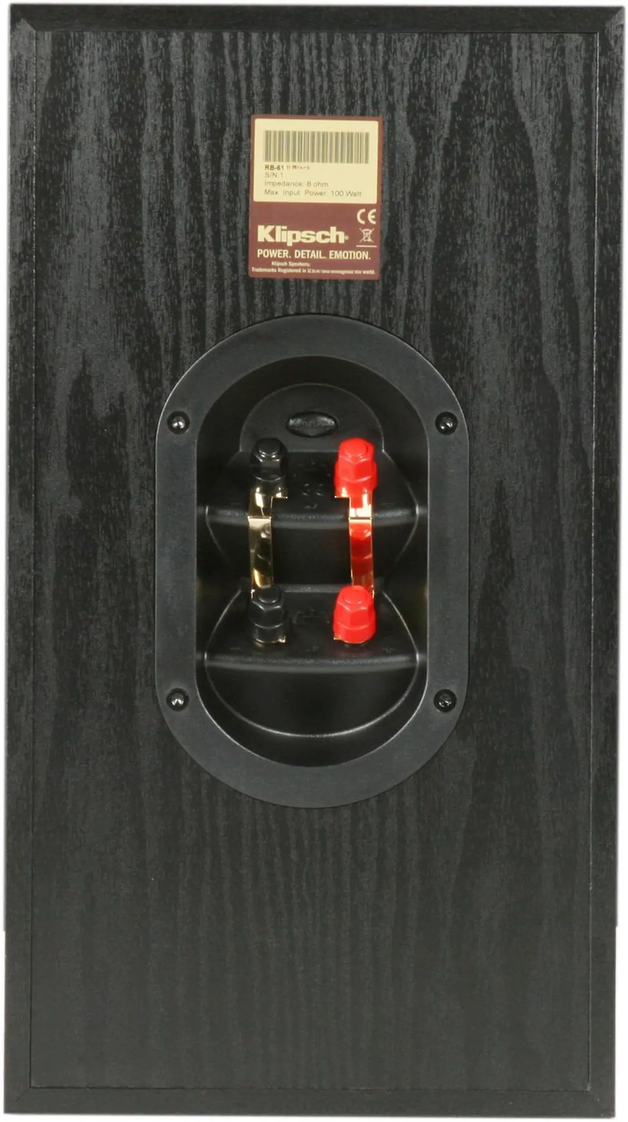 Alt view image 5 of 6 - Klipsch RB-61 II Reference Series Bookshelf Loudspeakers - Pair (Black)