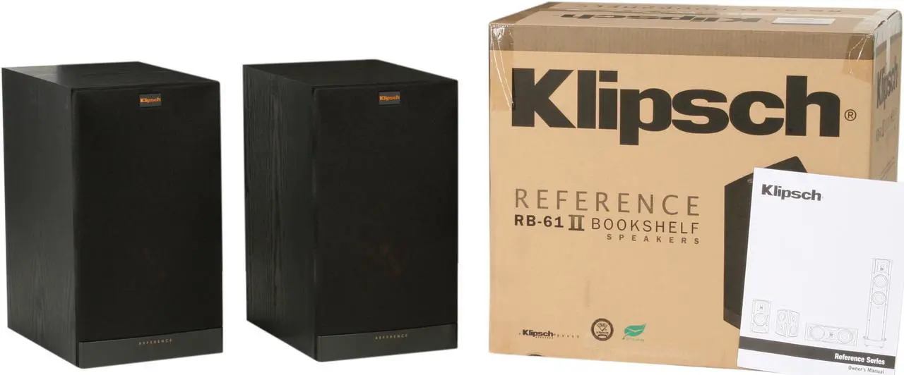 Alt view image 6 of 6 - Klipsch RB-61 II Reference Series Bookshelf Loudspeakers - Pair (Black)