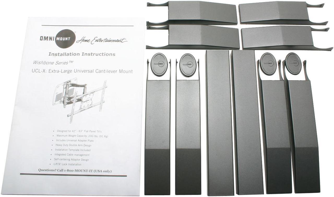 Alt view image 8 of 11 - OmniMount UCL-XP Silver 42" – 63"