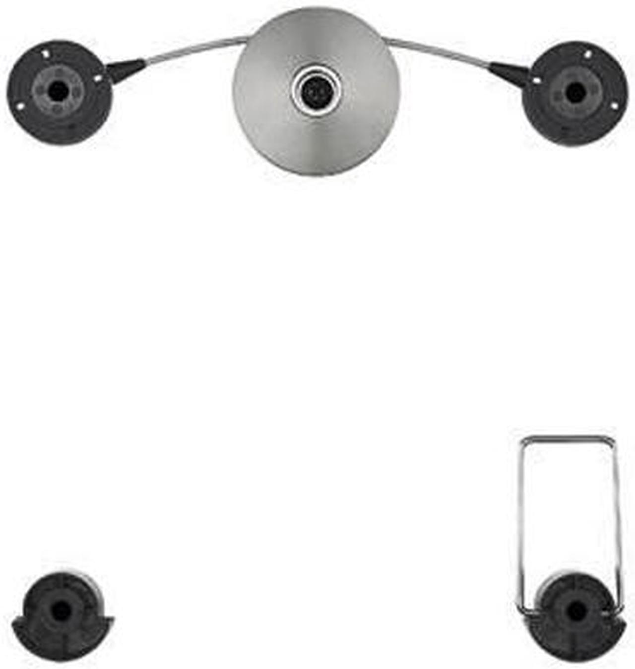 Alt view image 2 of 3 - OmniMount LEDW60 Black 23” – 52” Fixed Medium Suspension System Mount