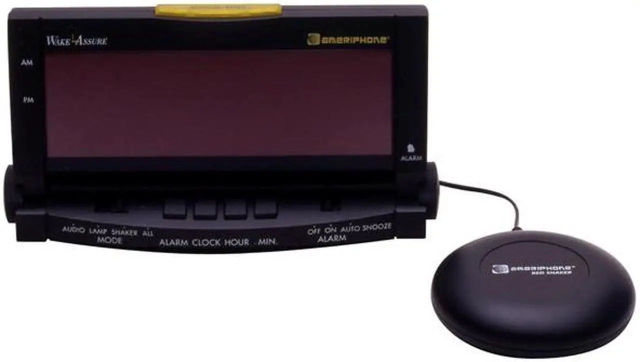 Alt view image 2 of 2 - Clarity WAKE ASSURE Alarm Clock with Bed Vibrator