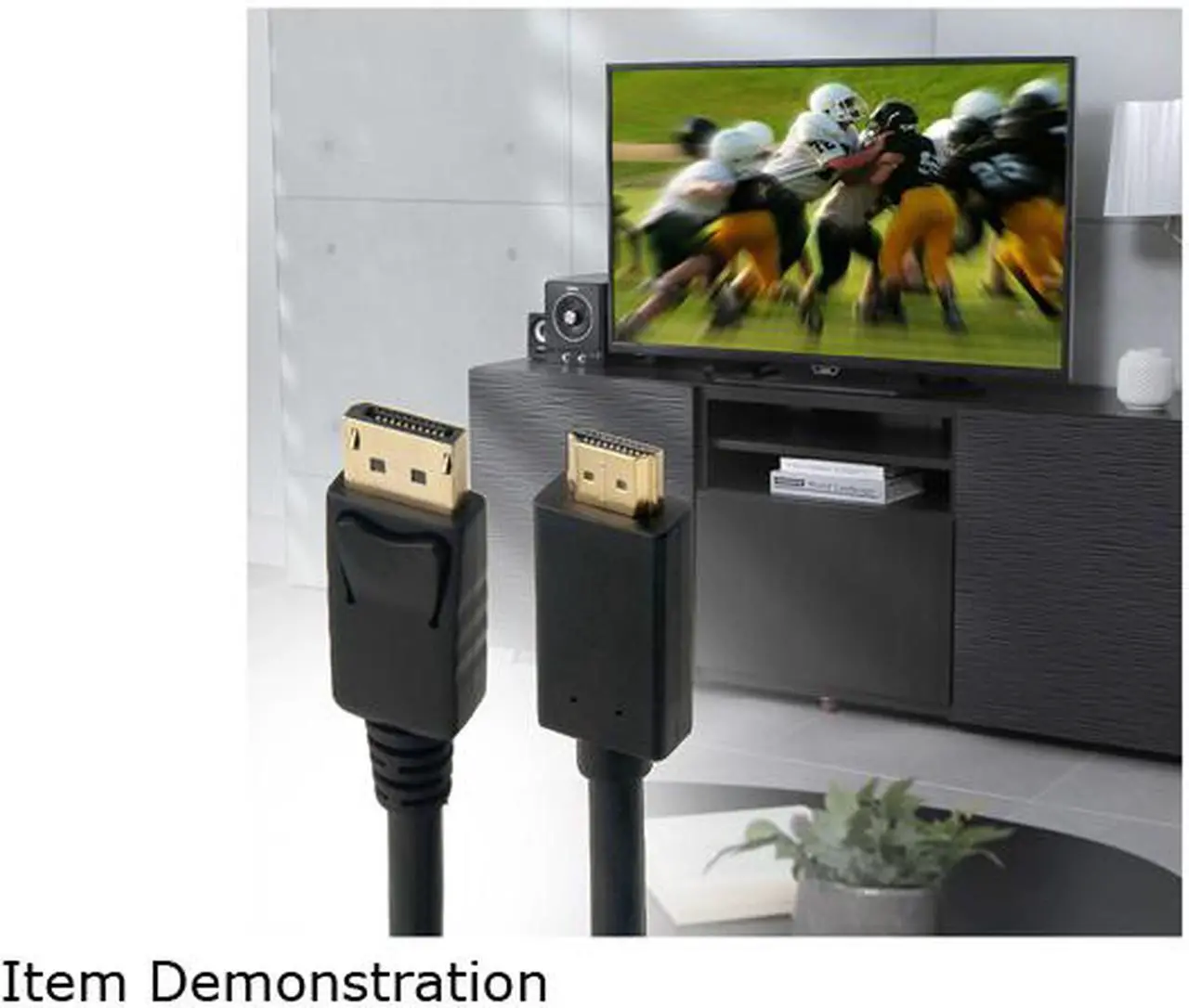 Alt view image 9 of 11 - Omni Gear DP-3-HDMI 3 ft. Black DisplayPort to HDMI Cable Male to Male