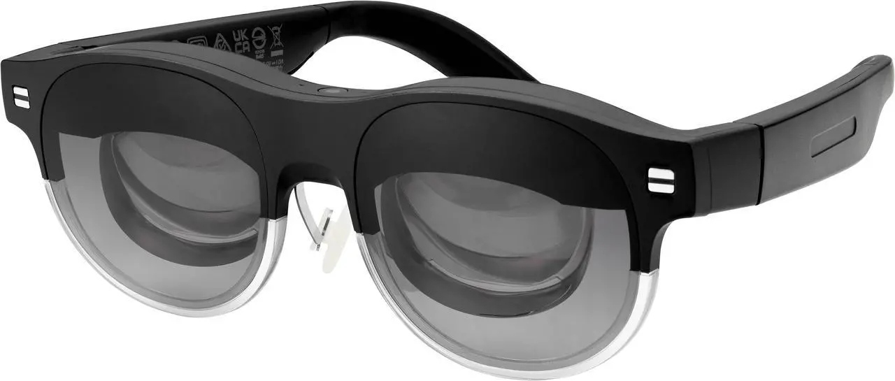 Alt view image 5 of 12 - ASUS AirVision M1 Smart AR Glasses - 100" Micro-OLED Wearable Display, 1100 nits, Multi-Screen, Speakers, USB-C, Magnetic Shade, Designed for ROG Ally/Steam Deck/PC/iPhone 16/15/Android/Mac/Tablet