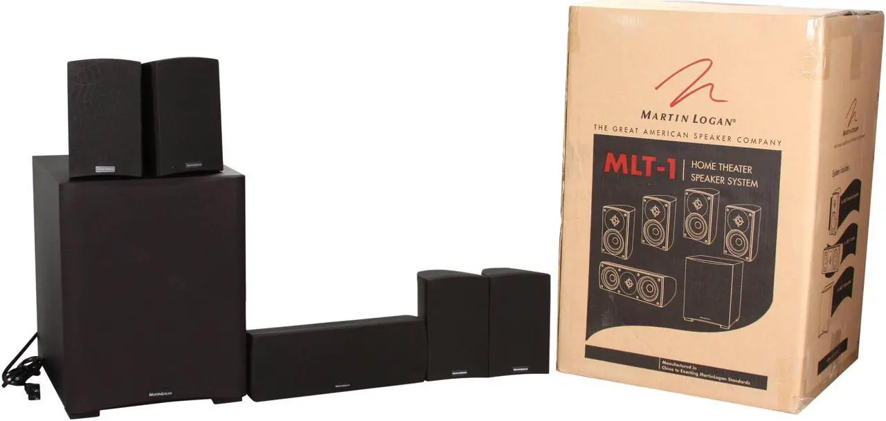 Alt view image 16 of 16 - MartinLogan MLT-1 5.1 CH Home Theater Speaker System Black System
