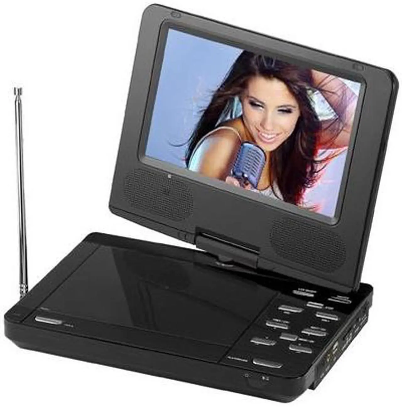 Alt view image 2 of 2 - 9" Portable DVD Player with Digital TV Tuner