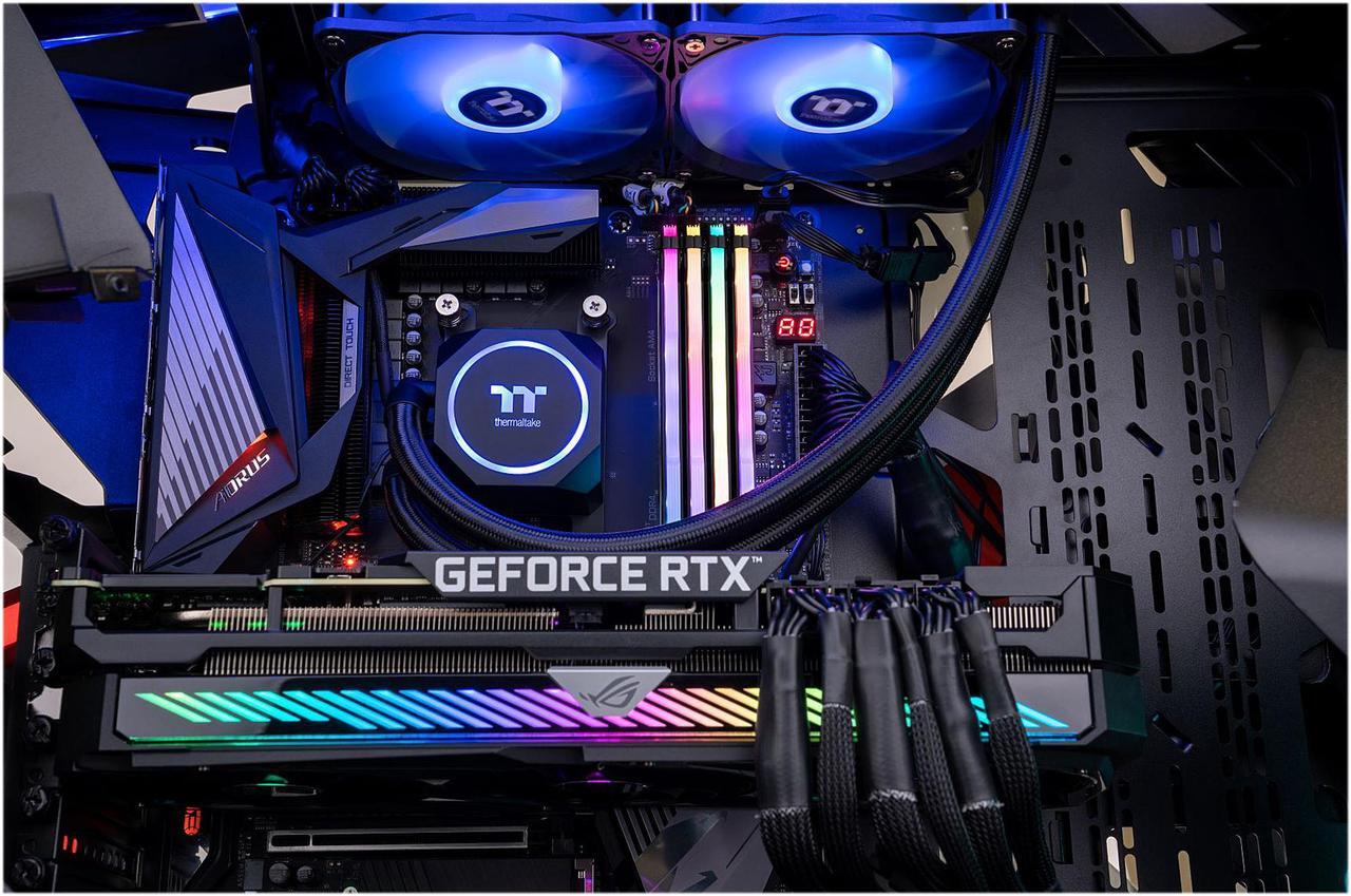Alt view image 12 of 13 - Helix ADENINE Gaming PC - AMD RYZEN 9 5950X - ASUS ROG Strix GeForce RTX 3090 - Corsair Vengeance RGB Pro 32GB 3600MHz - 2TB Intel M.2 NVMe SSD - Thermaltake TH240 ARGB AIO