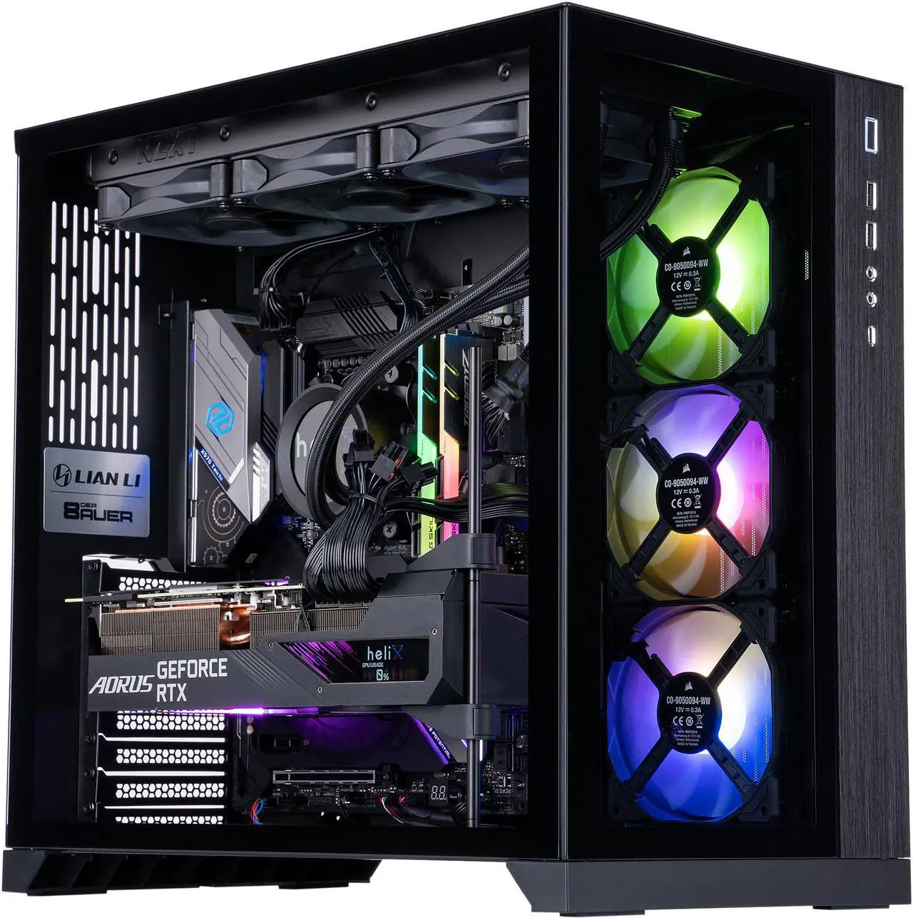 Main image of Helix ADENINE Gaming PC - AMD RYZEN 9 5950X - GIGABYTE AORUS GeForce RTX 3090 XTREME - G.SKILL TridentZ RGB 32GB 3200MHz - 1TB Intel M.2 NVMe SSD - NZXT Kraken Z73A AIO
