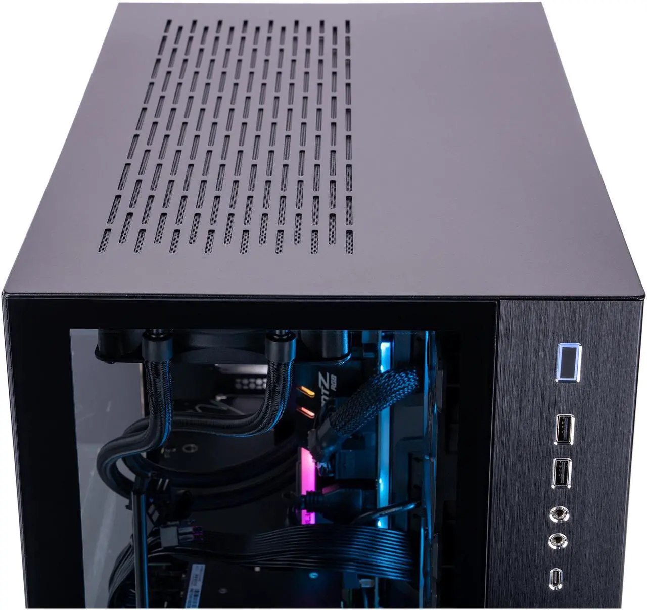 Alt view image 9 of 10 - Helix ADENINE Gaming PC - AMD RYZEN 9 5950X - GIGABYTE AORUS GeForce RTX 3090 XTREME - G.SKILL TridentZ RGB 32GB 3200MHz - 1TB Intel M.2 NVMe SSD - NZXT Kraken Z73A AIO