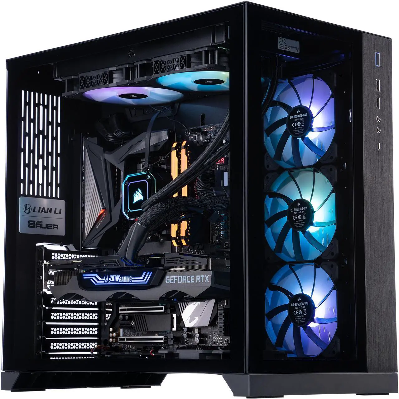 Main image of ADENINE Alpha001 Gaming Desktop - AMD Ryzen 9 5950X, GeForce RTX 3090 Trinity OC 24GB, AMD X570 ATX Motherboard
