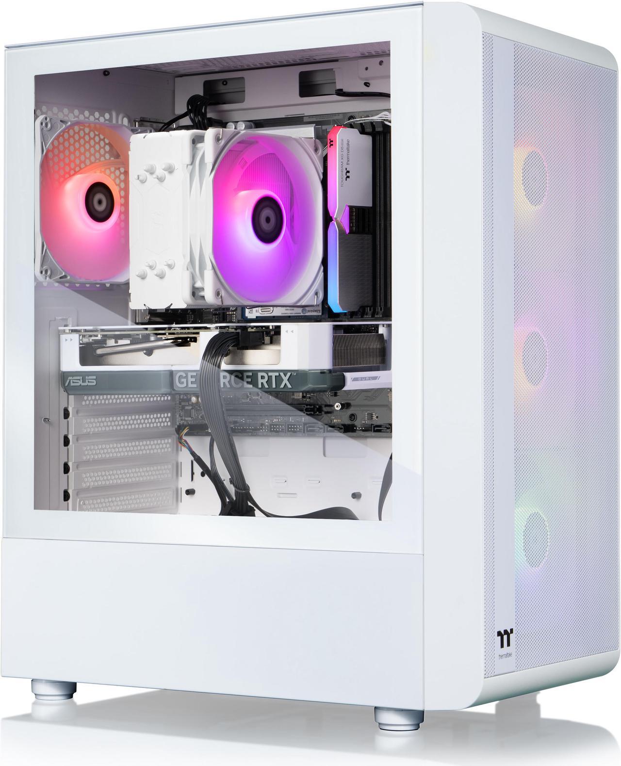 Main image of Thermaltake LCGS Quartz i460 Gaming Desktop (Intel Core i5-14400F, ToughRam 16GB DDR5 5600MT/s RGB Memory, NVIDIA GeForce RTX 4060, 1TB NVMe M.2, Wifi, Windows 11) S2QT-B76H-460-LCS