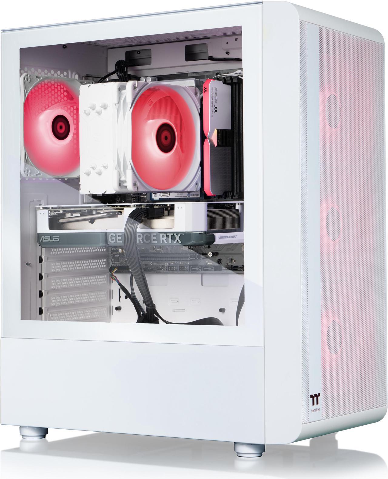 Alt view image 2 of 8 - Thermaltake LCGS Quartz i460 Gaming Desktop (Intel Core i5-14400F, ToughRam 16GB DDR5 5600MT/s RGB Memory, NVIDIA GeForce RTX 4060, 1TB NVMe M.2, Wifi, Windows 11) S2QT-B76H-460-LCS