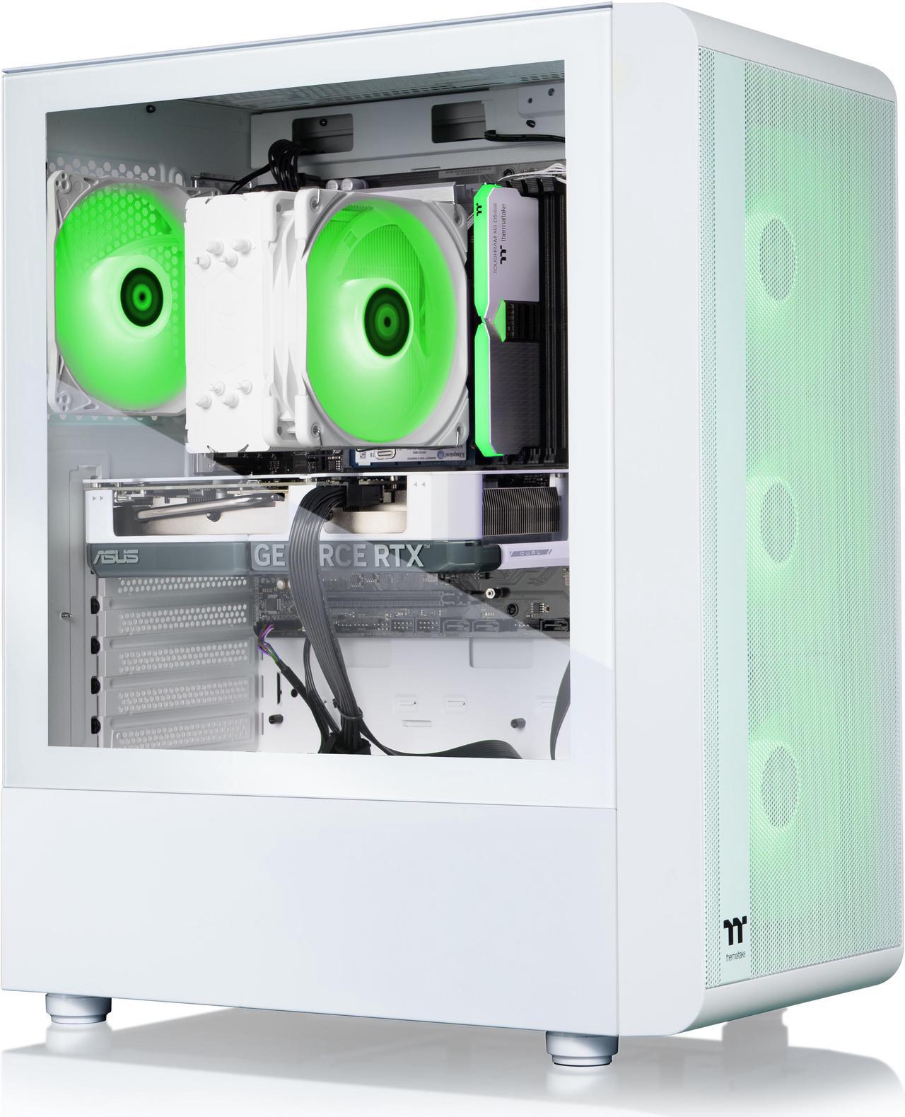 Alt view image 3 of 8 - Thermaltake LCGS Quartz i460 Gaming Desktop (Intel Core i5-14400F, ToughRam 16GB DDR5 5600MT/s RGB Memory, NVIDIA GeForce RTX 4060, 1TB NVMe M.2, Wifi, Windows 11) S2QT-B76H-460-LCS