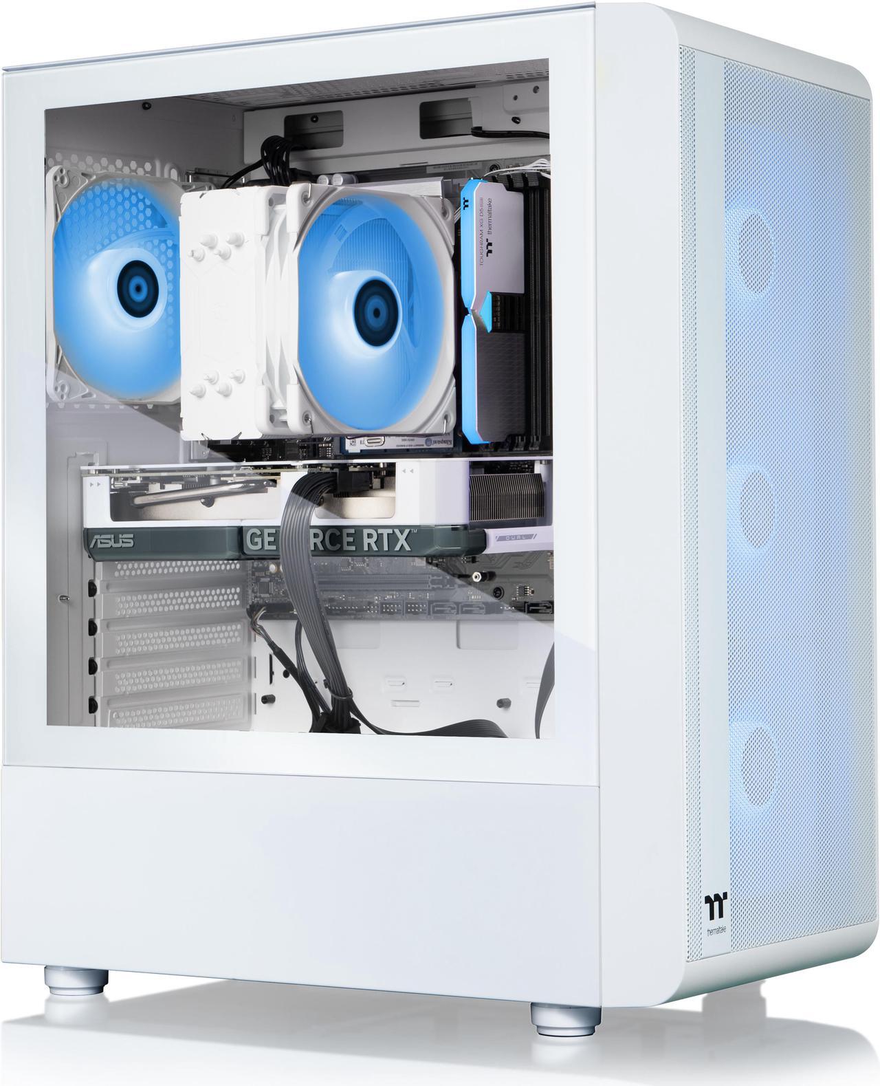 Alt view image 4 of 8 - Thermaltake LCGS Quartz i460 Gaming Desktop (Intel Core i5-14400F, ToughRam 16GB DDR5 5600MT/s RGB Memory, NVIDIA GeForce RTX 4060, 1TB NVMe M.2, Wifi, Windows 11) S2QT-B76H-460-LCS