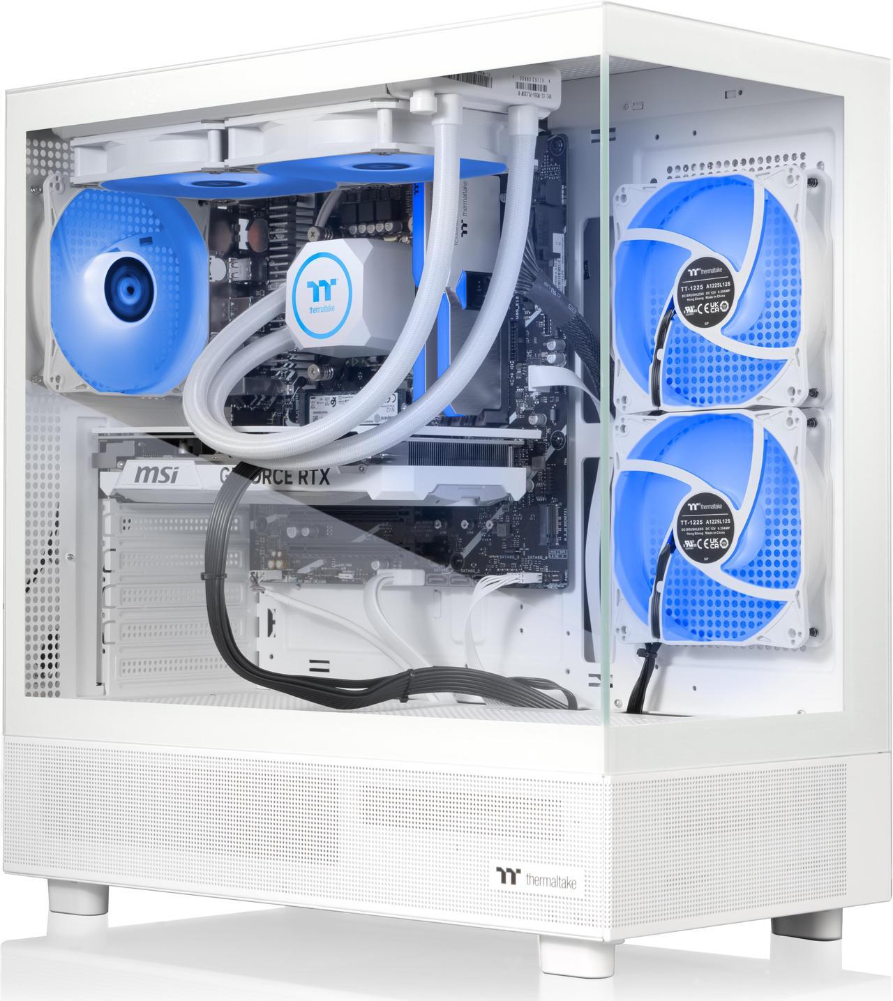 Alt view image 4 of 8 - Thermaltake LCGS Vista i47TS Gaming Desktop (Intel Core i7-14700KF, ToughRam 32GB DDR5 5600MT/s RGB Memory, NVIDIA GeForce RTX 4070 Ti Super, 2TB NVMe M.2, Wifi, Windows 11) V27S-B760-7TS-LCS