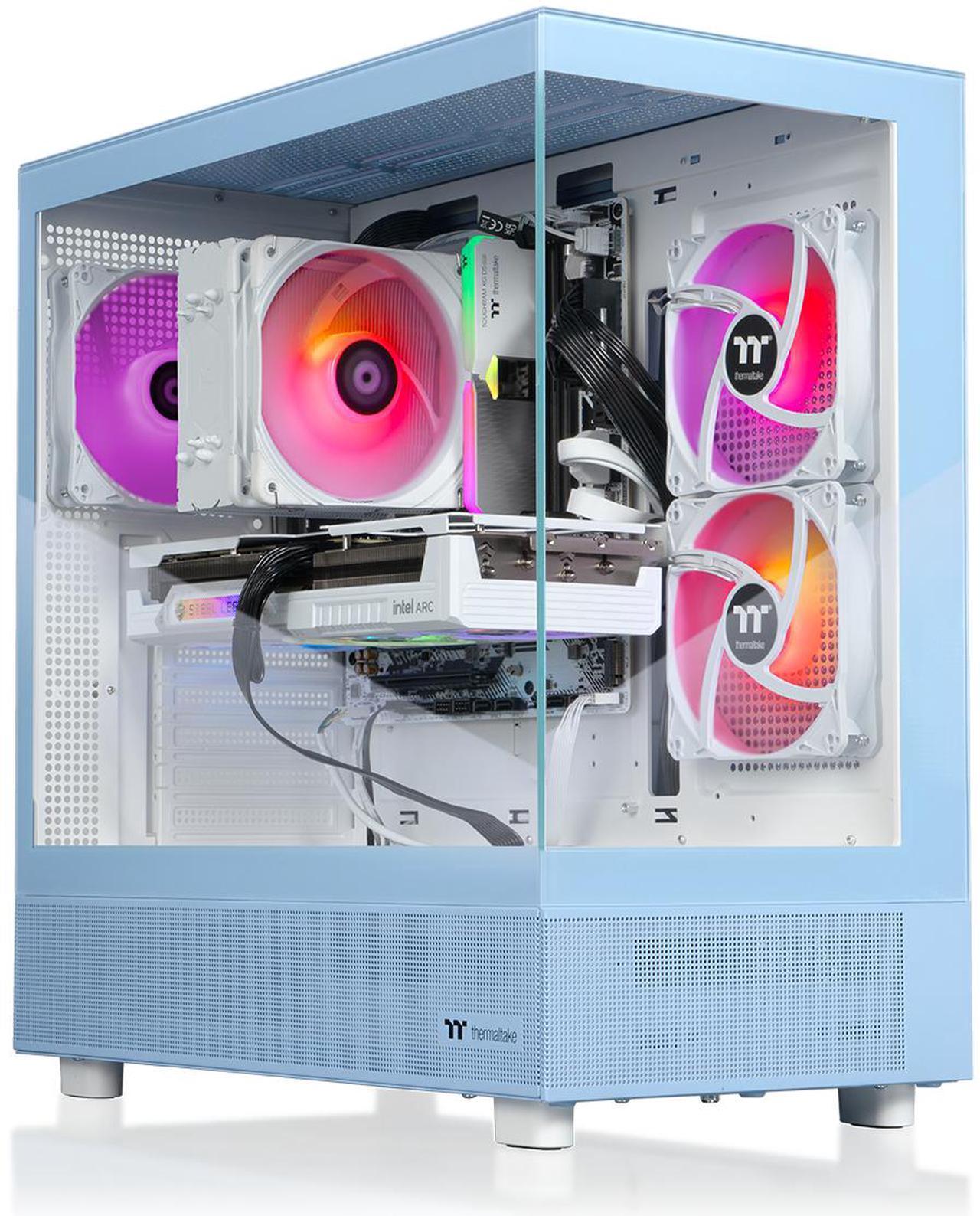 Alt view image 9 of 15 - Thermaltake Gaming Desktop PC V27H-B76K-B58-LCS Intel Core i5-14400F 16GB DDR5 1TB SSD Intel Arc B580 Windows 11 Home