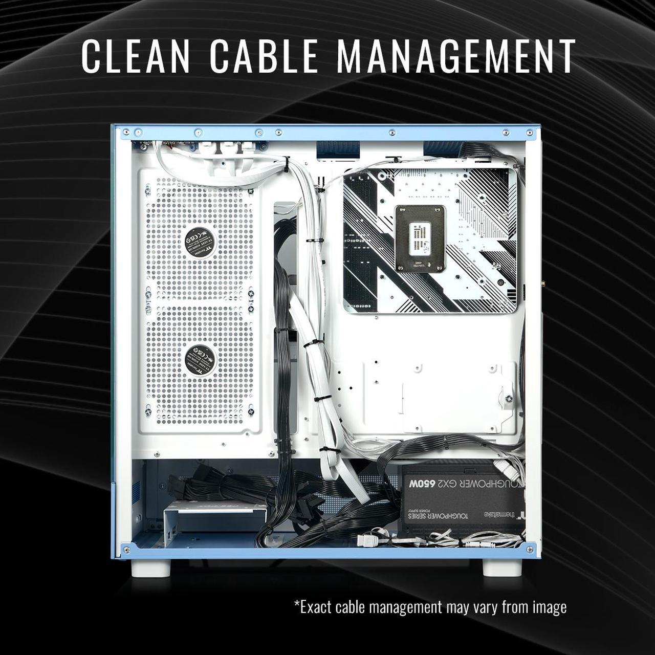 Alt view image 12 of 15 - Thermaltake Gaming Desktop PC V27H-B76K-B58-LCS Intel Core i5-14400F 16GB DDR5 1TB SSD Intel Arc B580 Windows 11 Home