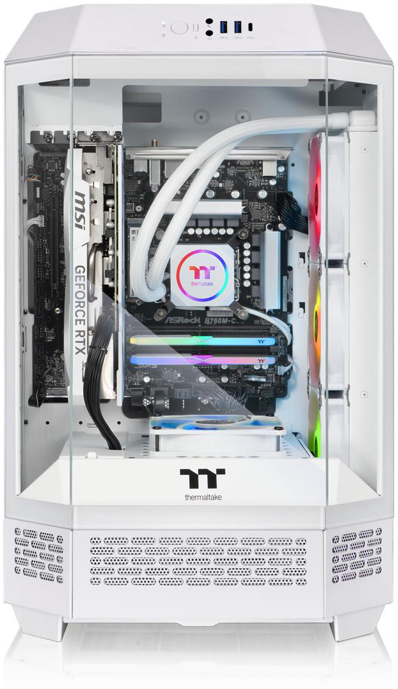Alt view image 2 of 6 - Thermaltake Gaming Desktop PC T3WT-B650-97X-LCS AMD Ryzen 7 7800X3D 32GB DDR5 2TB SSD AMD Radeon RX 9070 XT Windows 11 Home