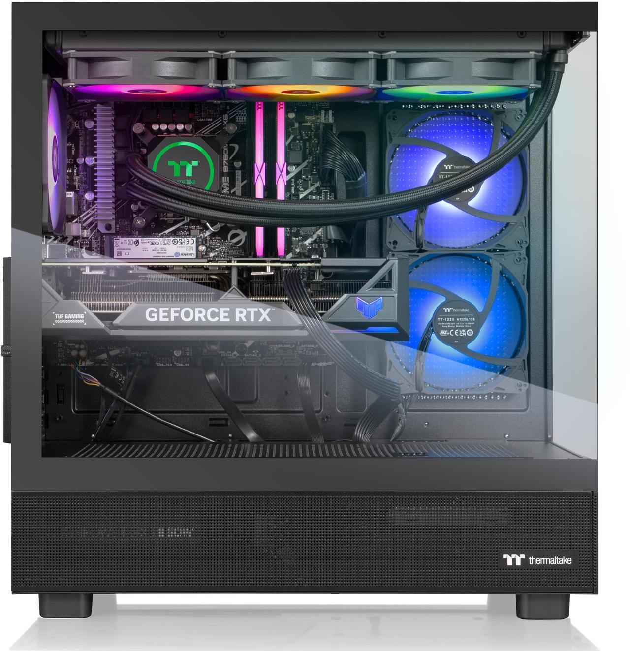 Alt view image 5 of 9 - Thermaltake Gaming Desktop PC V27B-B850-97X-LCS AMD Ryzen 7 9800X3D 32GB DDR5 2TB SSD AMD Radeon RX 9070 XT Windows 11 Home