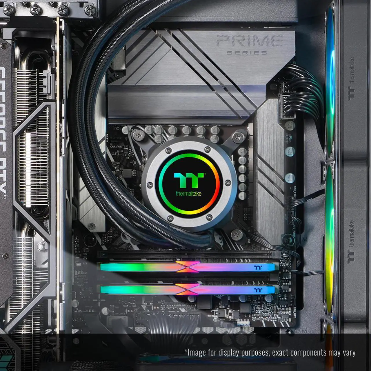 Alt view image 7 of 7 - Thermaltake LCGS Reactor u2890 Gaming Desktop (Intel Core Ultra 9 285K, ToughRam 32GB DDR5 6400MT/s RGB Memory, NVIDIA GeForce RTX 5090, 2TB NVMe M.2, Wifi, Windows 11) T6BK-Z890-590-LCS