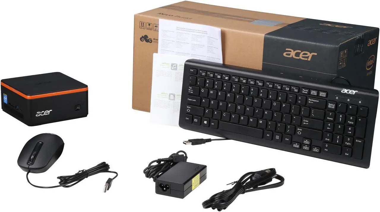 Alt view image 6 of 6 - Acer Computer Revo Build M1-601-UR51 Intel Celeron N3050 (1.60 GHz) 2 GB DDR3L 32 GB internal storage Windows 10 Home 64-bit Desktop