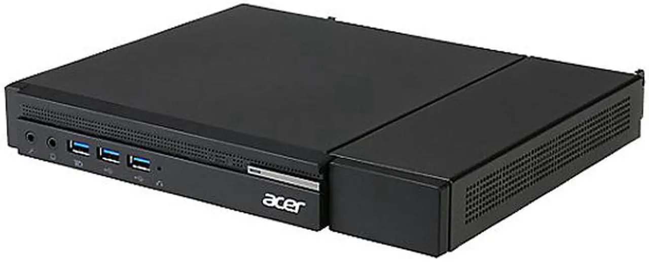 Alt view image 4 of 8 - Acer Veriton N4640G Nettop Computer - Intel Core i3 (7th Gen) i3-7100T 3.40 GHz - 8 GB DDR4 SDRAM - 256 GB SSD - Windows 10 Pro 64-bit