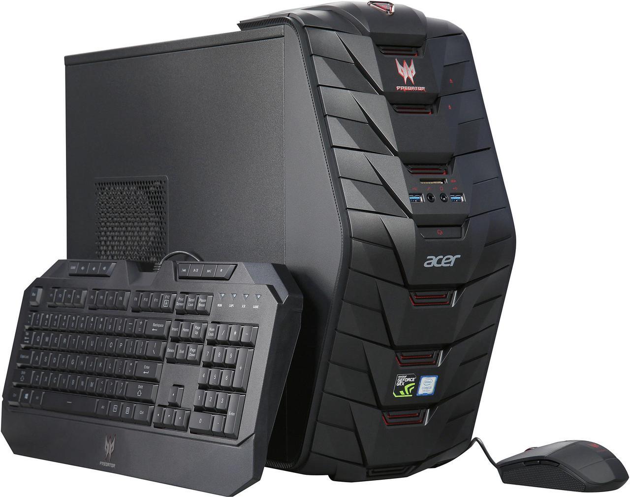 Main image of Acer Desktop PC Predator G3-710-UR11 Intel Core i5-7400 12GB DDR4 1TB HDD 128 GB M.2 SSD GeForce GTX 1060 Windows 10 Home 64-Bit