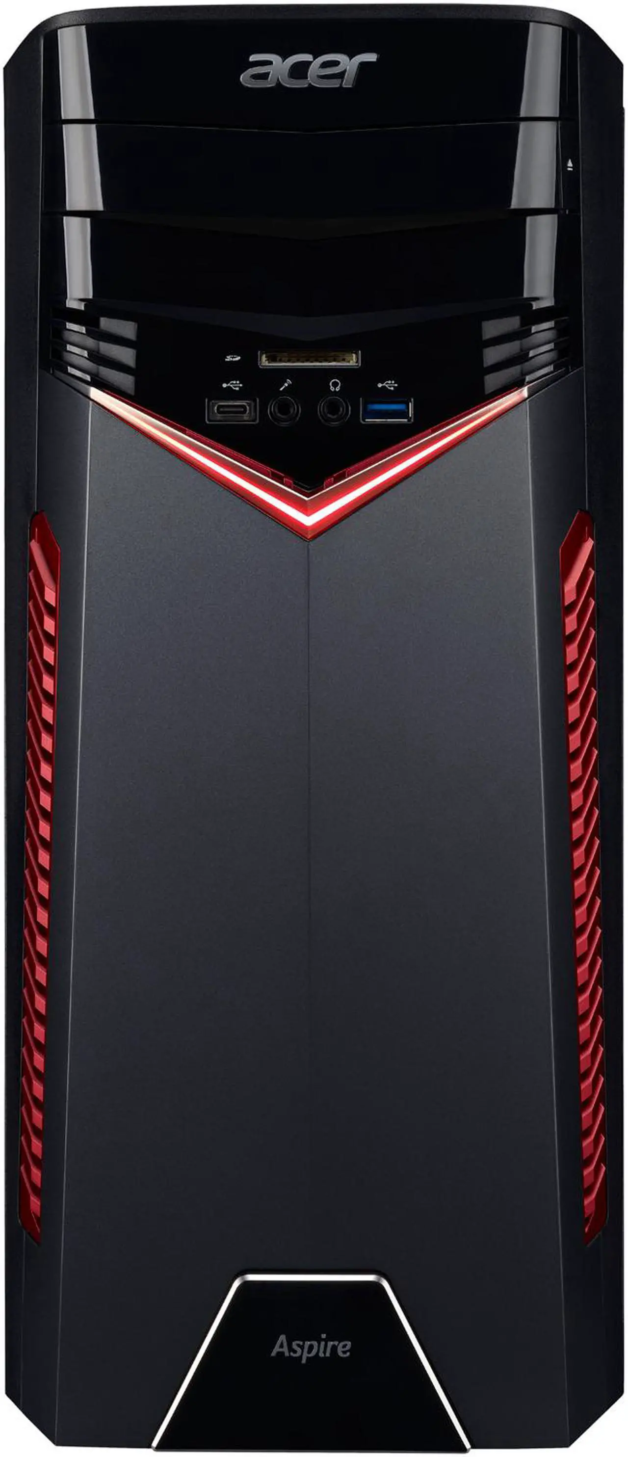 Alt view image 4 of 5 - Acer Gaming Desktop Aspire GX-785-UR1D Intel Core i5-7400 8GB DDR4 1TB HDD AMD Radeon RX 580 Windows 10 Home 64-Bit