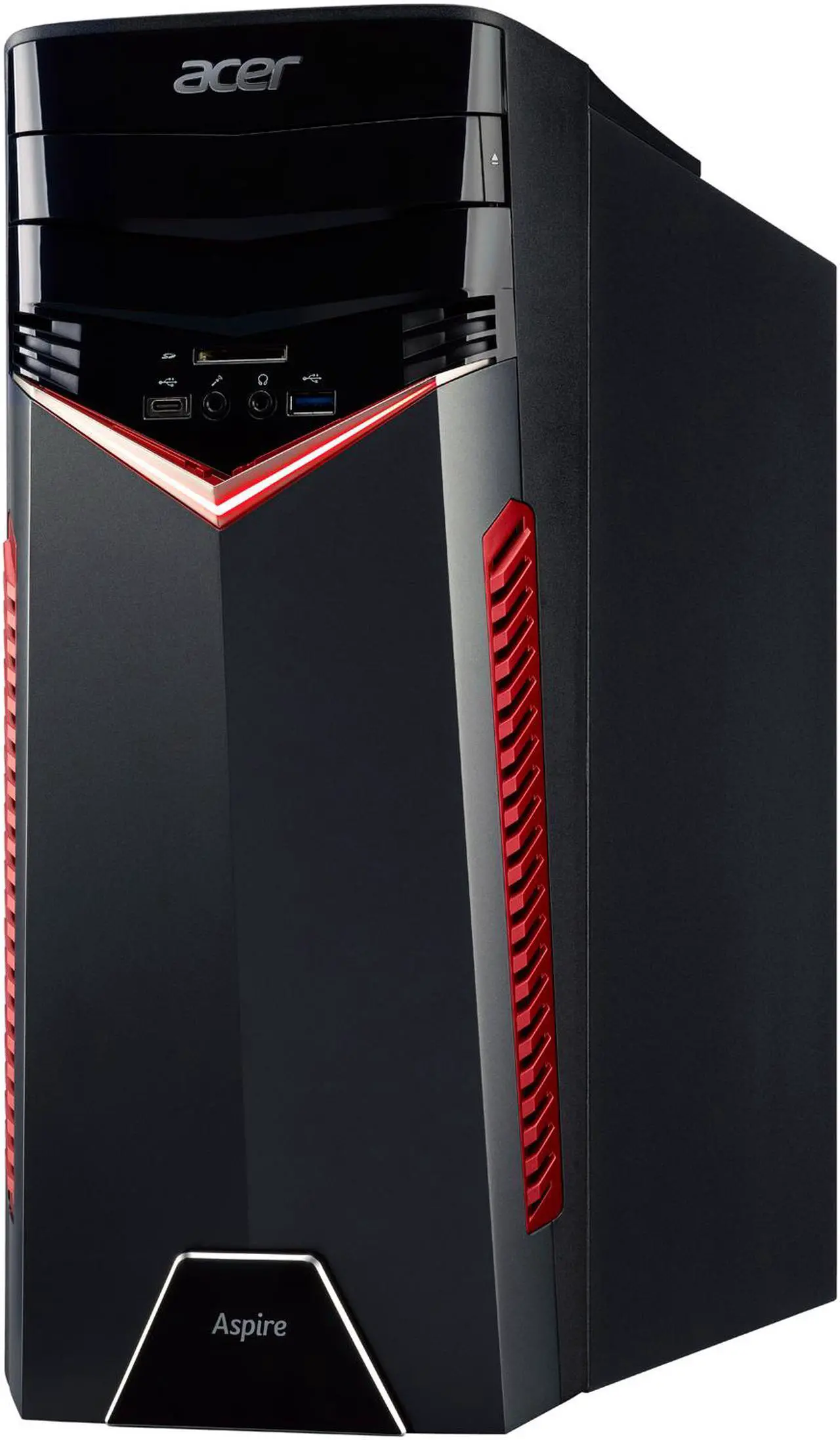 Alt view image 3 of 5 - Acer Gaming Desktop Aspire GX-785-UR1D Intel Core i5-7400 8GB DDR4 1TB HDD AMD Radeon RX 580 Windows 10 Home 64-Bit