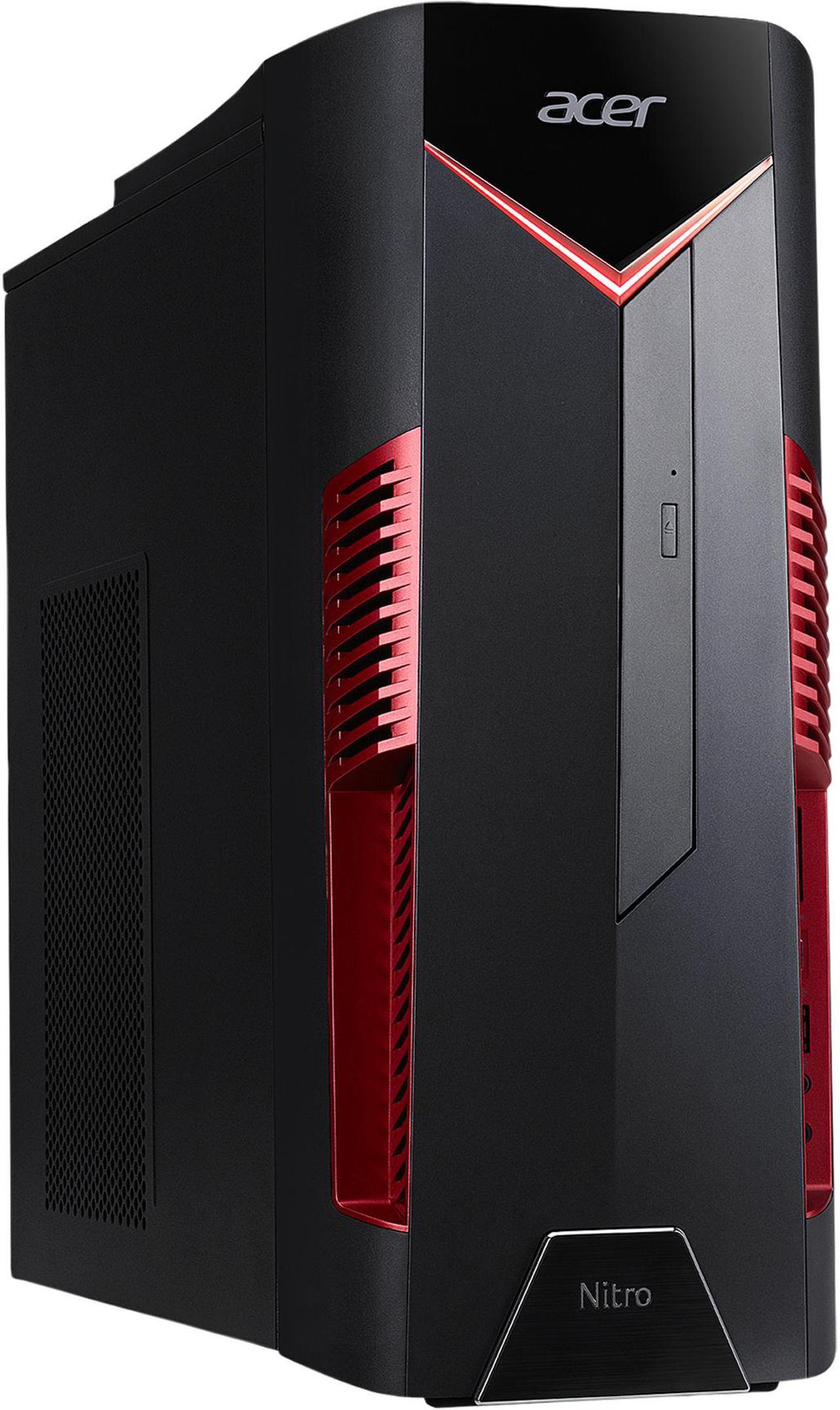 Acer Gaming Desktop Nitro 50 N50-600-UR15 Intel Core i5-8400 8GB DDR4 1TB HDD 16 GB Optane Memory AMD Radeon RX 580 Windows 10 Home 64-bit