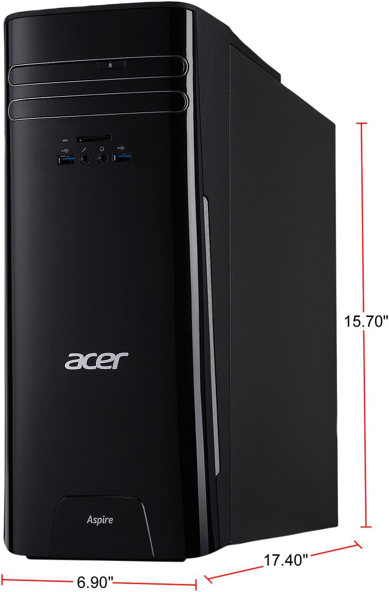 Alt view image 7 of 7 - Acer Desktop Computer Aspire TC-281-UR13 AMD A10-9700 8GB DDR4 2TB HDD AMD Radeon R7 Windows 10 Home 64-bit
