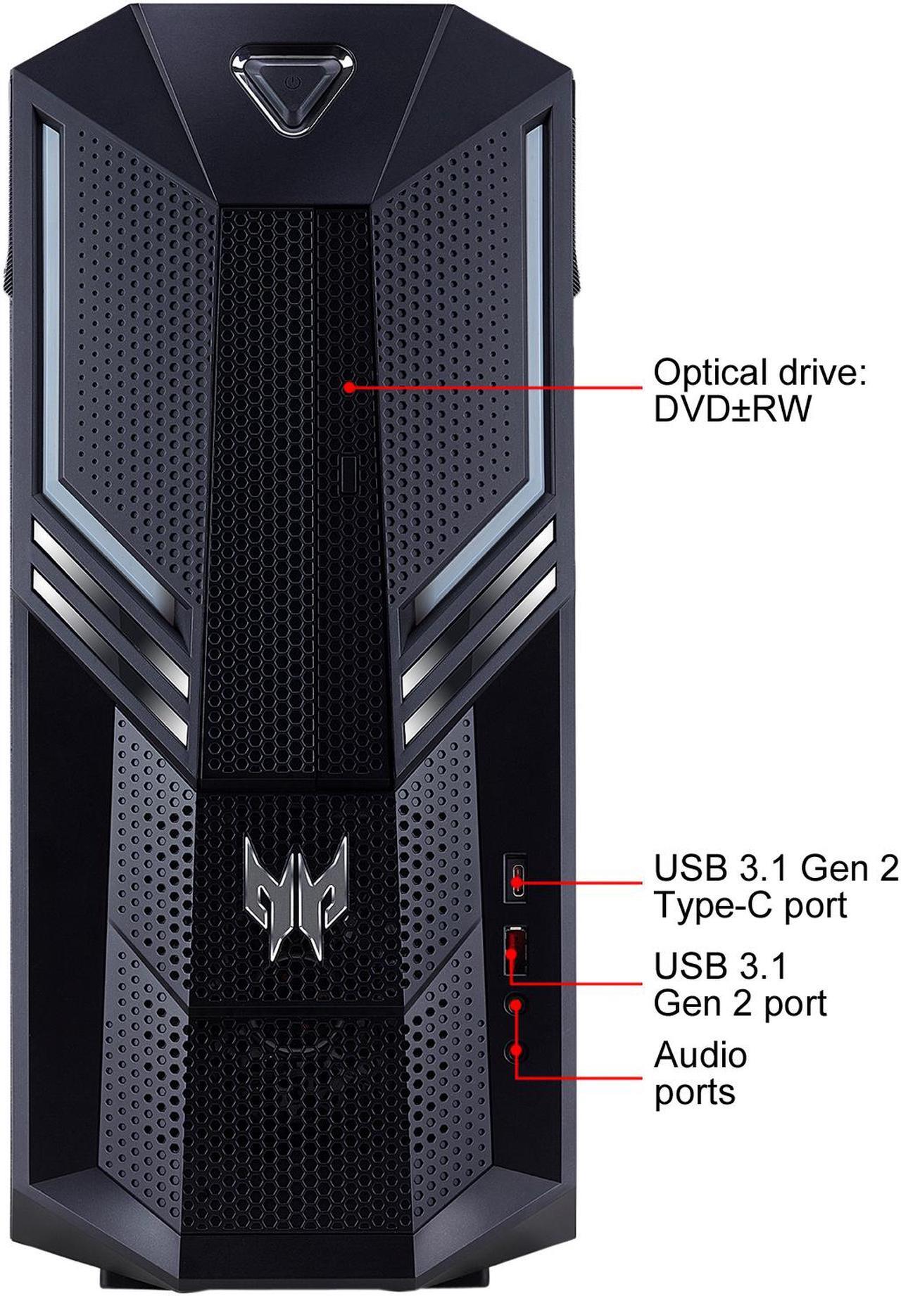 Alt view image 5 of 13 - Acer Predator Orion 3000 - Intel Core i5-9400F - 12 GB DDR4 - 512 GB SSD - GeForce GTX 1660 Ti - Windows 10 Home - Gaming Desktop (PO3-600-UR1D)