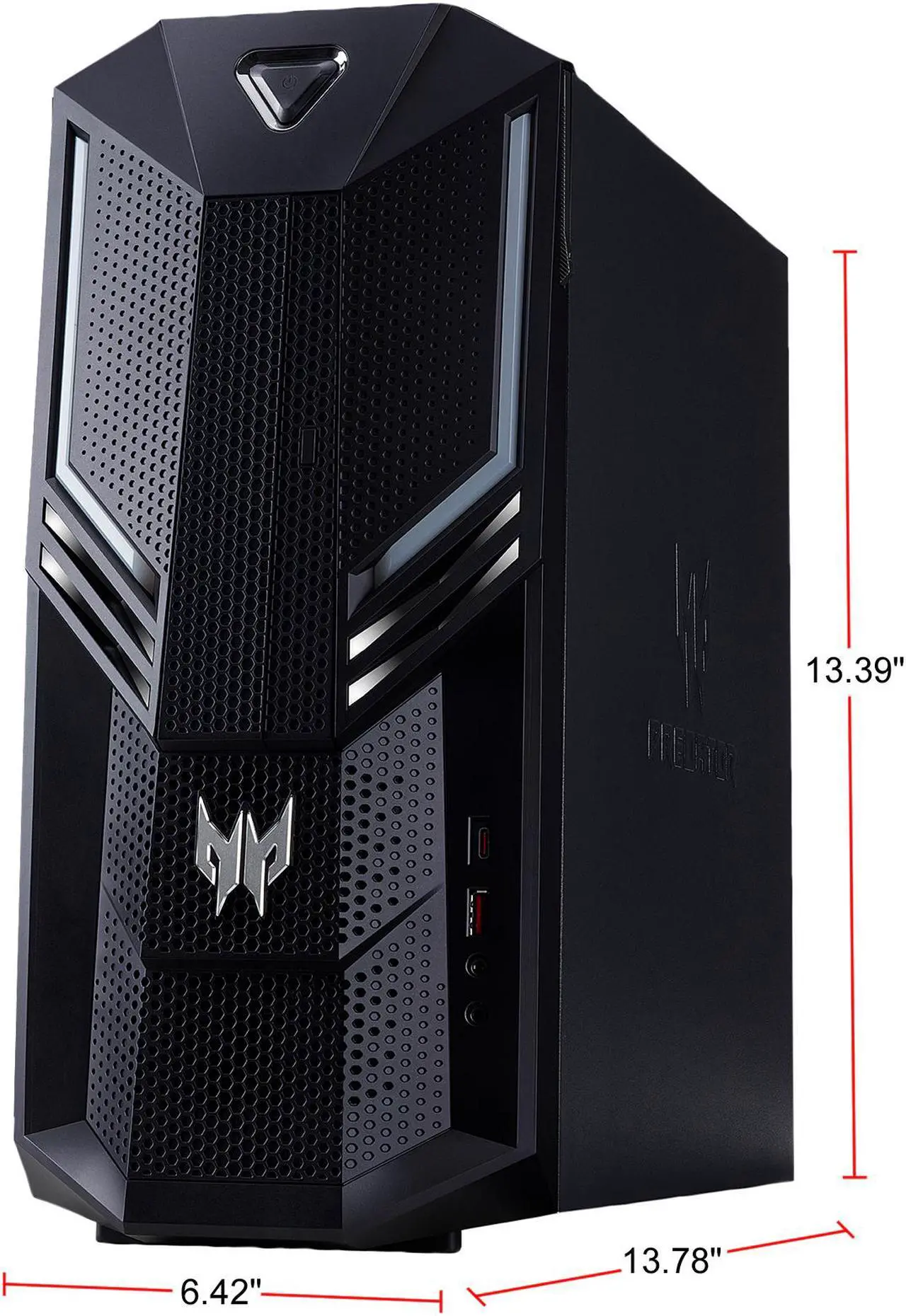 Alt view image 8 of 13 - Acer Gaming Desktop Predator Orion 3000 PO3-600-UR1E Intel Core i7-9700 16GB DDR4 512GB PCIe SSD GeForce RTX 2060 SUPER Windows 10 Home 64-bit
