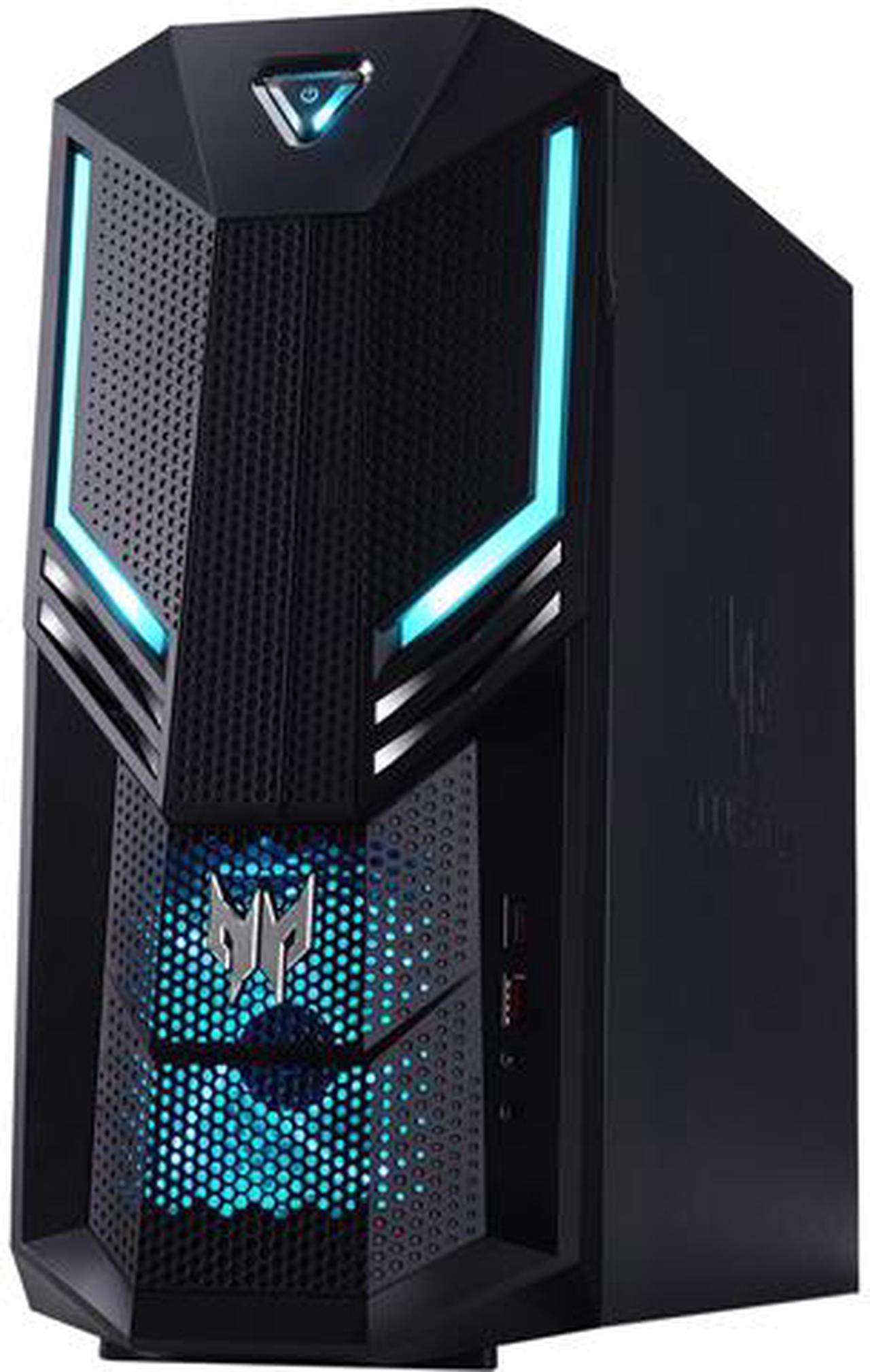 Acer Gaming Desktop Predator Orion PO3-620-ER12 Intel Core i7 10th Gen 10700 (2.90 GHz) 16 GB DDR4 1 TB HDD 512 GB SSD NVIDIA GeForce RTX 2060 SUPER Windows 10 Home 64-bit