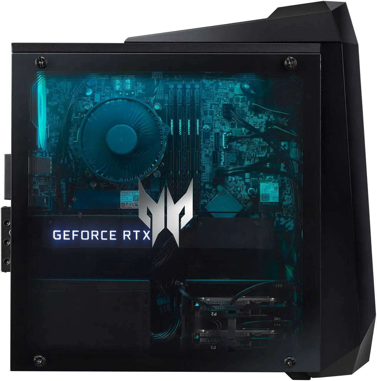 Alt view image 8 of 15 - Acer Predator Orion 3000 - Intel Core i7-10700 - 16 GB DDR4 - 1 TB HDD - 512 GB SSD - GeForce RTX 2060 SUPER - Windows 10 Home - Gaming Desktop (PO3-620-UR14)