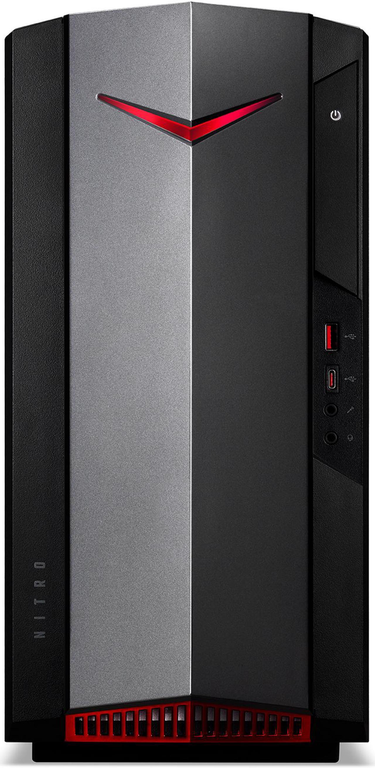 Alt view image 3 of 9 - Acer Nitro 50 - Intel Core i5-10400F - GeForce GTX 1660 SUPER - 8 GB DDR4 - 512 GB SSD - Windows 10 Home - Gaming Desktop (N50-610-UR15)