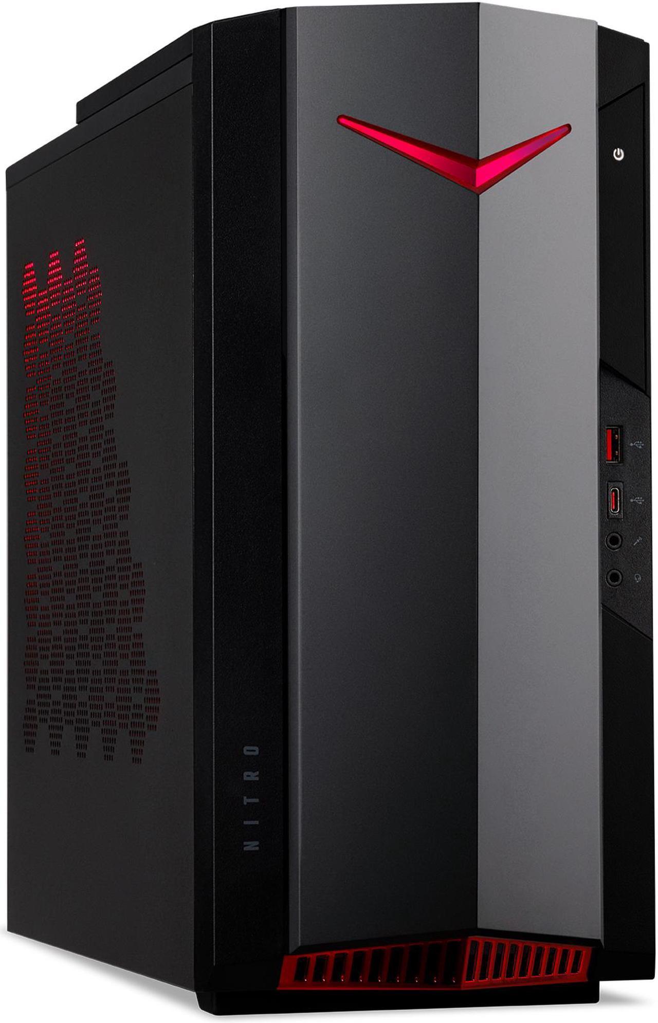 Alt view image 2 of 9 - Acer Nitro 50 - Intel Core i5-10400F - GeForce GTX 1660 SUPER - 8 GB DDR4 - 512 GB SSD - Windows 10 Home - Gaming Desktop (N50-610-UR15)