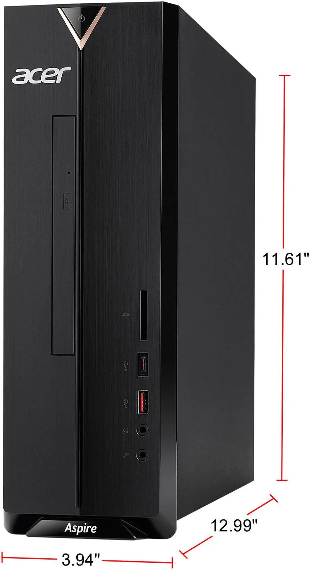 Alt view image 5 of 6 - Acer Aspire XC - Intel Core i3-10100 - 8 GB DDR4 - 1 TB HDD - Intel UHD Graphics 630 - Windows 10 Home - Desktop Computer (XC-895-UR11)