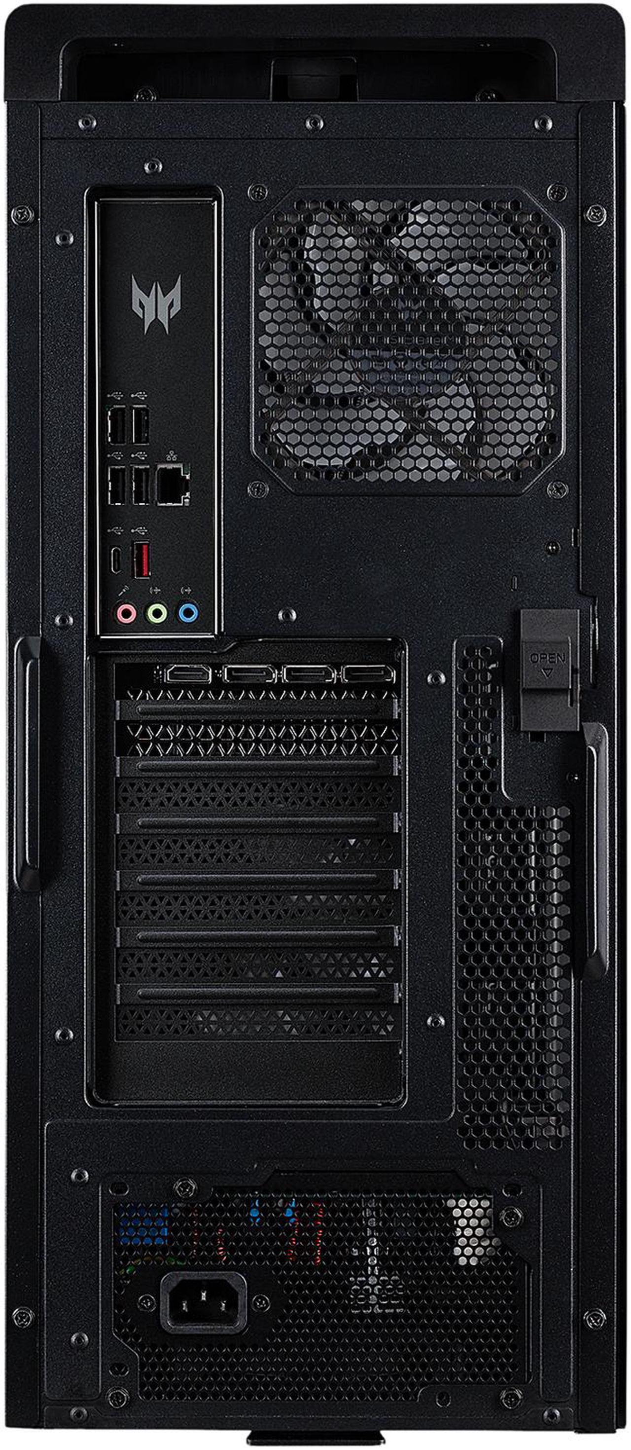 Alt view image 8 of 10 - Acer Gaming Desktop Predator Orion 5000 PO5-640-UR11 Intel Core i7-12700F 16GB DDR5 2TB HDD 1TB PCIe SSD GeForce RTX 3080 Windows 11 Home