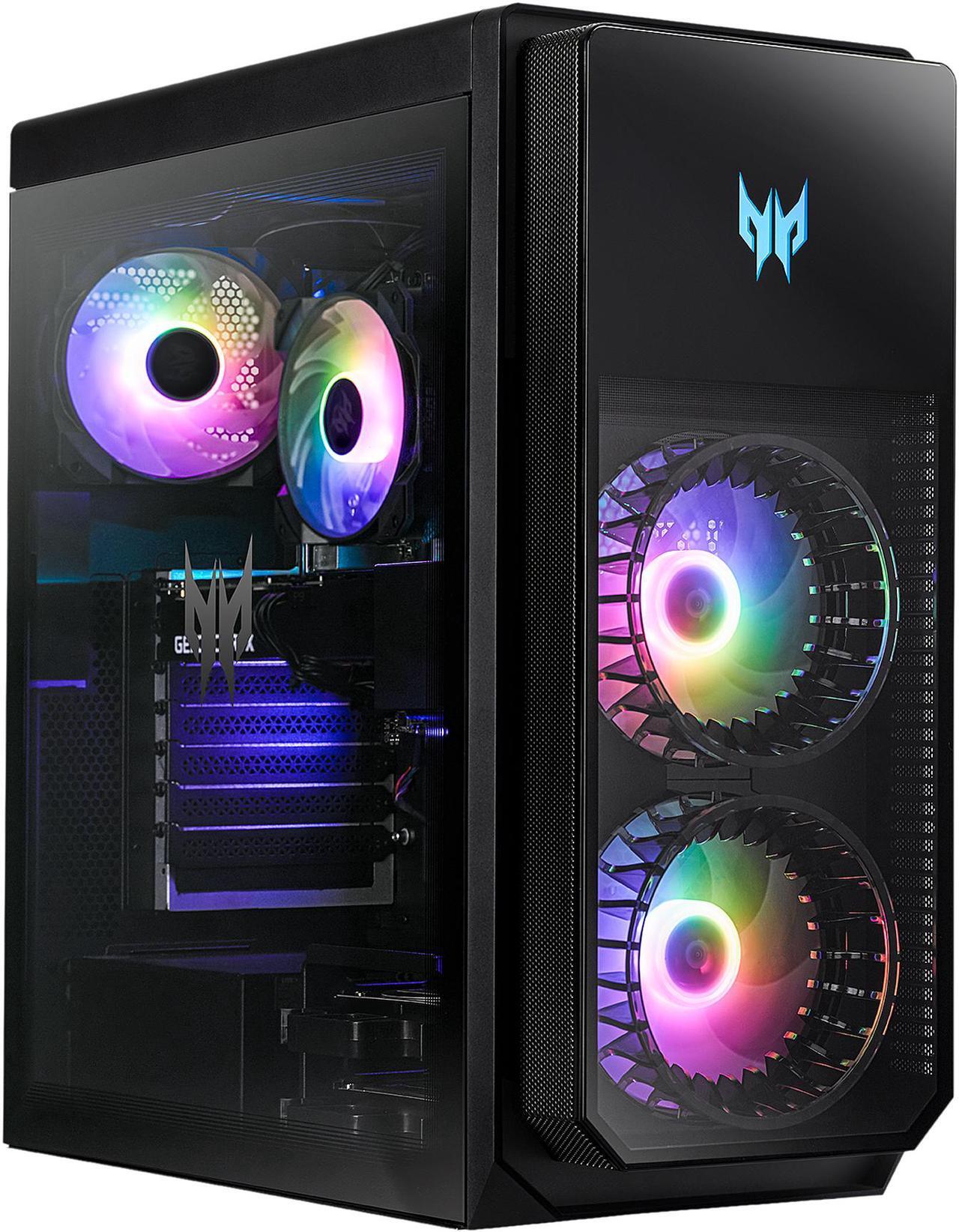 Alt view image 2 of 10 - Acer Gaming Desktop Predator Orion 5000 PO5-640-UR11 Intel Core i7-12700F 16GB DDR5 2TB HDD 1TB PCIe SSD GeForce RTX 3080 Windows 11 Home
